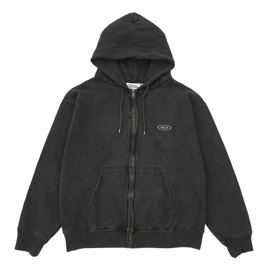 Emblem Logo Zip Hoodie